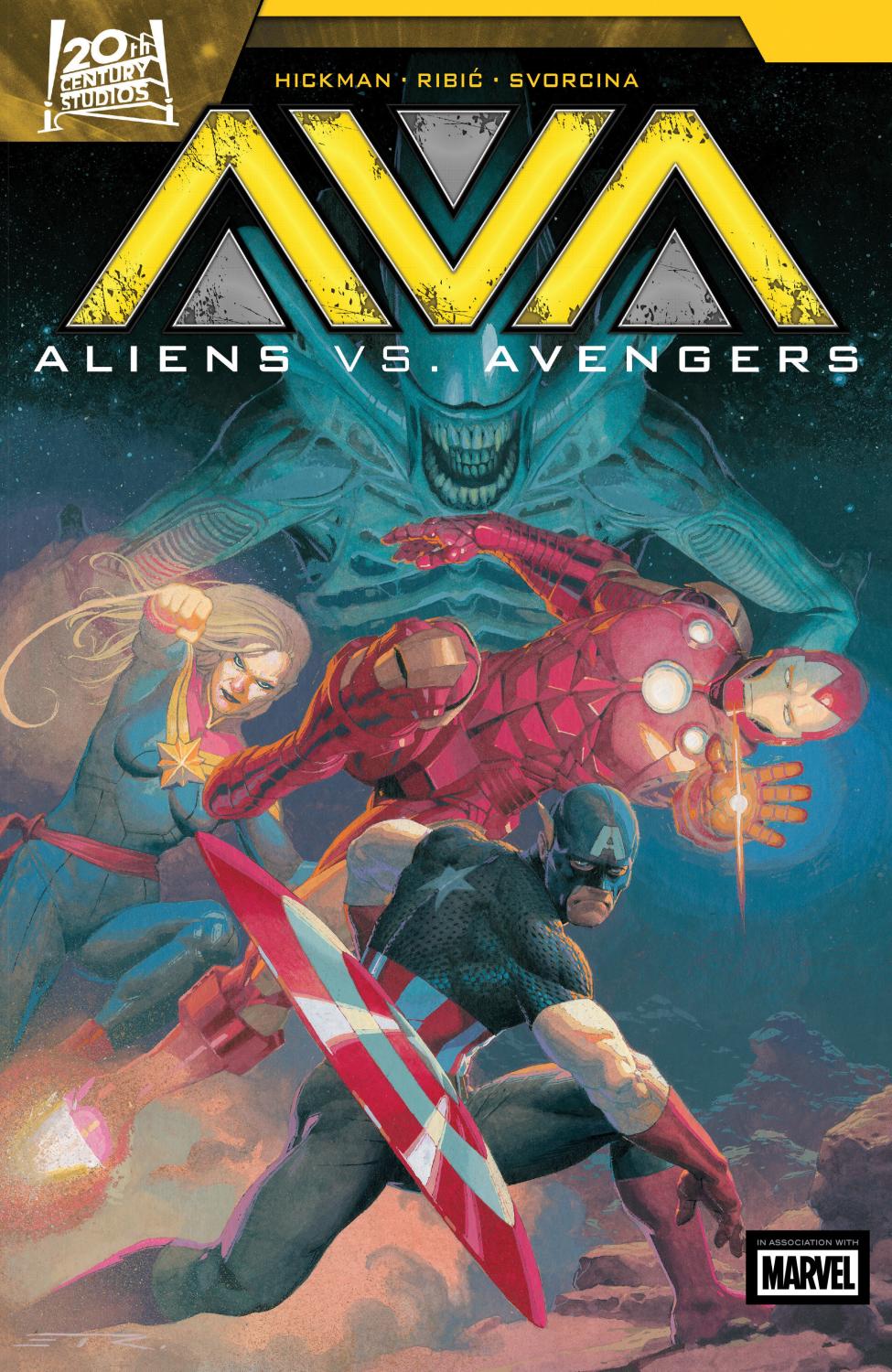 ALIENS VS AVENGERS TP VOL 01 cover image