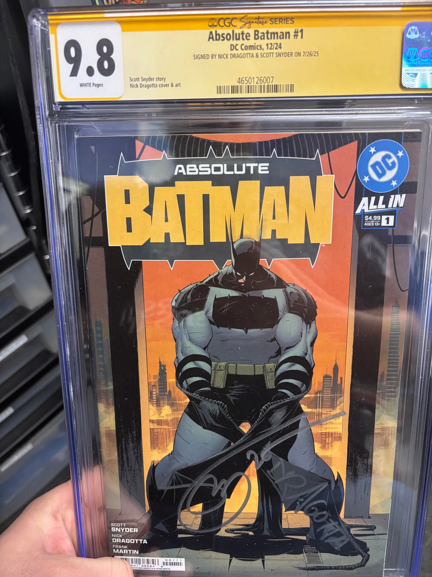 ABSOLUTE BATMAN #1 CGC 9.8 2X SIGNED